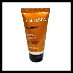 2 x NativaSpa Quinoa Firming Body Lotion Travel Size 1oz/30ml New Sealed